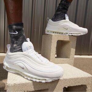 Nike white air max 97 size 6Y youth, fits like 7.5